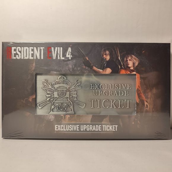 Resident Evil 4 Exclusive Upgrade Ticket Metal Figurine Official Capcom Figure - Picture 1 of 6